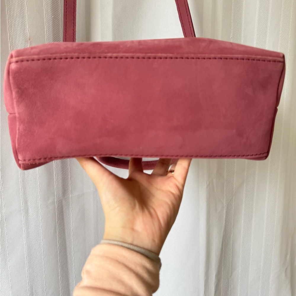 Portland Leather Goods PLG Foxglove Brushed Leather Rainstorm Zip Zipper EUC - Picture 6 of 8